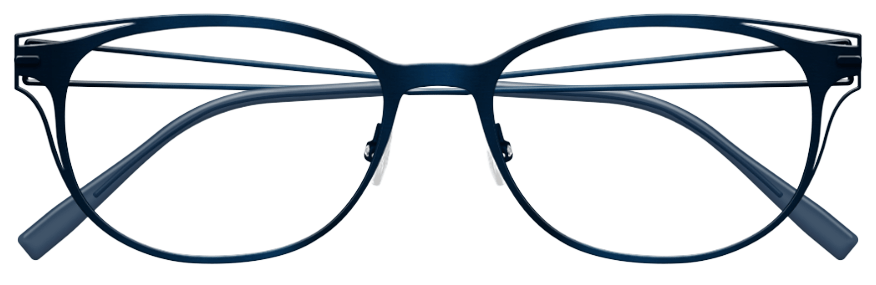 Lunettes clip Lunettes Personnalisables Bleu marine Zenka Face&Cie 1 FC1MCS