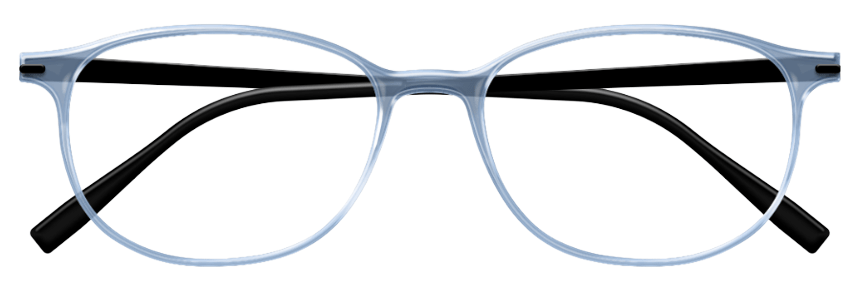 Zenka Lunettes Personnalisables Bleu Jeans Translucide Zenka Face&Cie 1 FC1DF