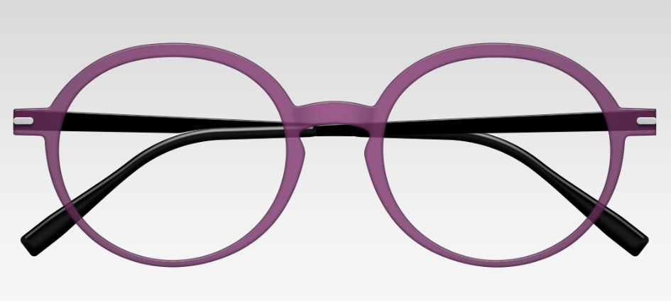 Zenka Lunettes Personnalisables Prune Givré Zenka Face&Cie 2 FC2D