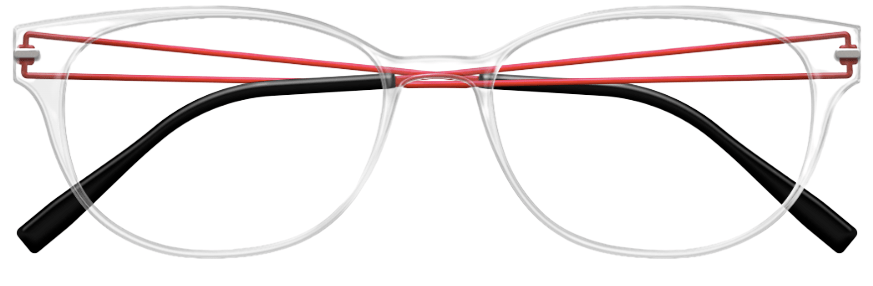 Zenka Lunettes Personnalisables Transparante branches rouge Zenka Face&Cie 1 FC1DAS